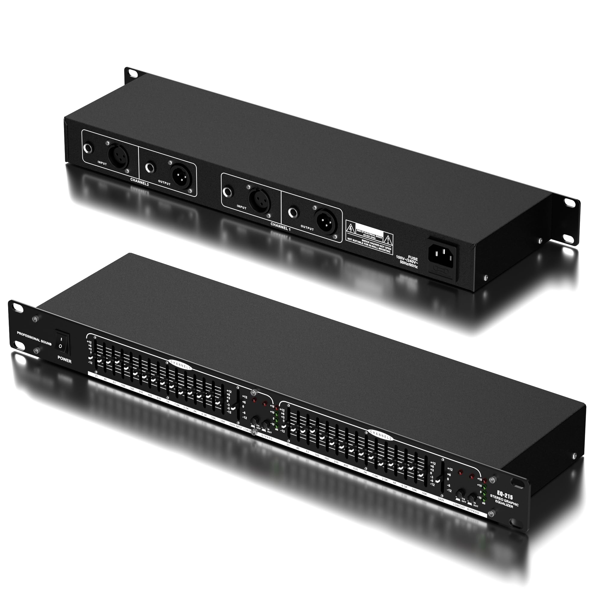 Amazon.com: Audio Equalizer, Dual Channel 15-Band Equalizer