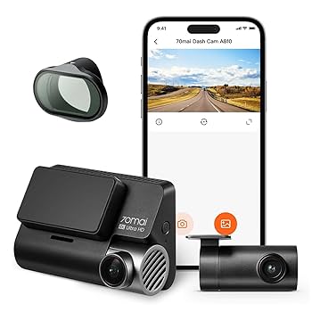 Amazon.com: 70mai New Dash Cam A810 with 70mai Dash Cam