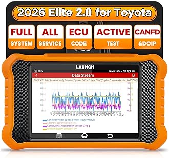 2026 LAUNCH Creader Elite V2.0 fit for Toyota Lexus Bi-Directional Scan Tool, Full System OBD2 Scanner, All Reset Service Code Reader, AUTOVIN, ECU Code, Battery Registration, Lifetime Free Update