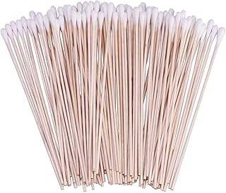 400 Count 6 Inch Long Cotton Swabs with Wooden Handles Cotton Tipped Applicator for Cleaning