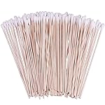 400 Count 6 Inch Long Cotton Swabs with Wooden Handles Cotton Tipped Applicator for Cleaning