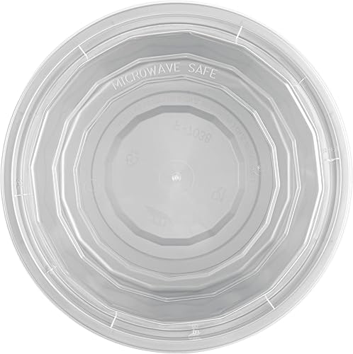 Miniatura 156 de Restaurantware Asporto - Cajas para llevar de 16 onzas, 50 recipientes de alimentos para llevar para microondas, tapas de plástico transparente Negro