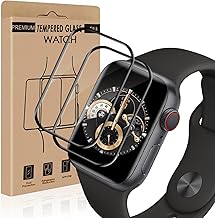 Carantee 2 pièces Verre Trempé pour Apple Watch Series 7/8/9 (41mm), Anti-traces de doigts, Anti-huile, pas de bulles vitre protection, HD Transparent Ultra-Clair Apple Watch 41mm protection écran