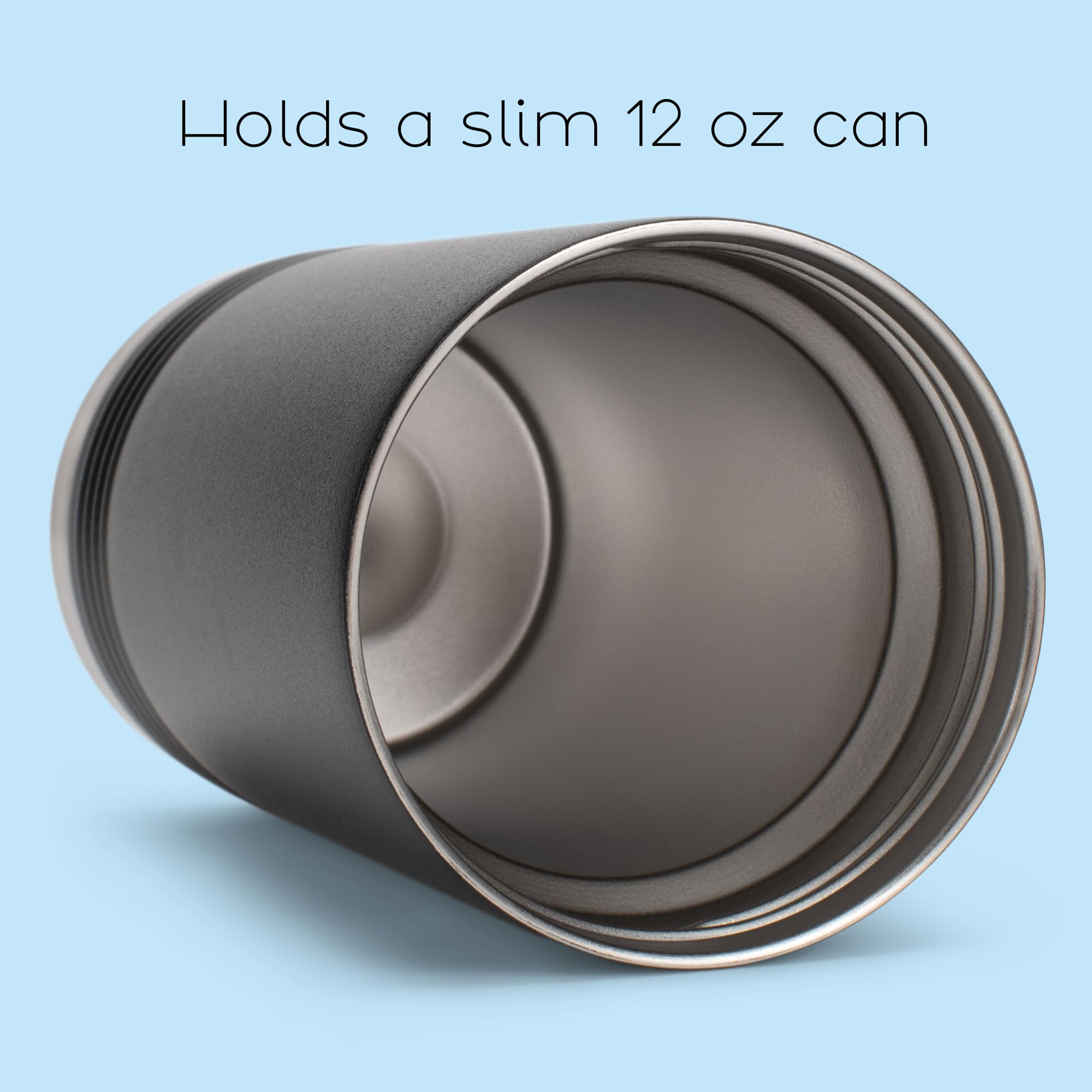 100 North Oklahoma The Sooner State Black 6 x 2.25 Stainless Steel Double Walled Slim Can Insulated Beverage Holder