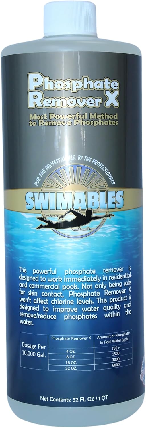 Phosphate Remover Concentrate 32 Oz. - Commercial Grade Formula for Swimming Pool and Spa - SW-52-032 (1)