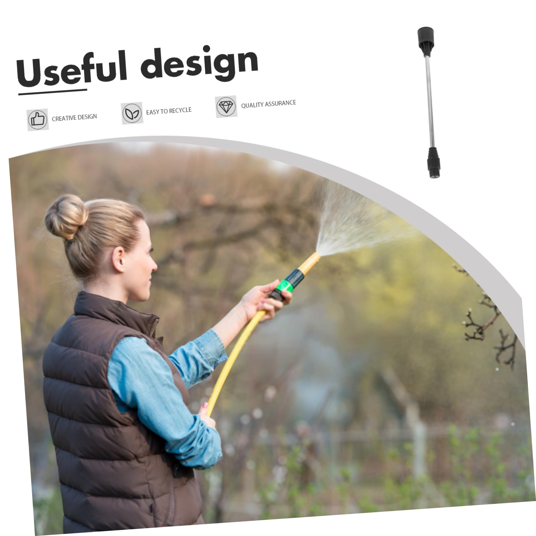 Balacoo Stainless Steel Spray Boom Extender 4pcs Replacement Wand for Sprayer Garden Sprayer Parts