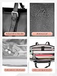 MATEIN Sacs à dos pour femmes, sac de travail avec compartiment déjeuner, 15.6 1 cm PU Sac en cuir pour ordinateur portable pour femmes, sac de bureau isolé, sac d'ordinateur élégant pour le travail et le voyage, noir