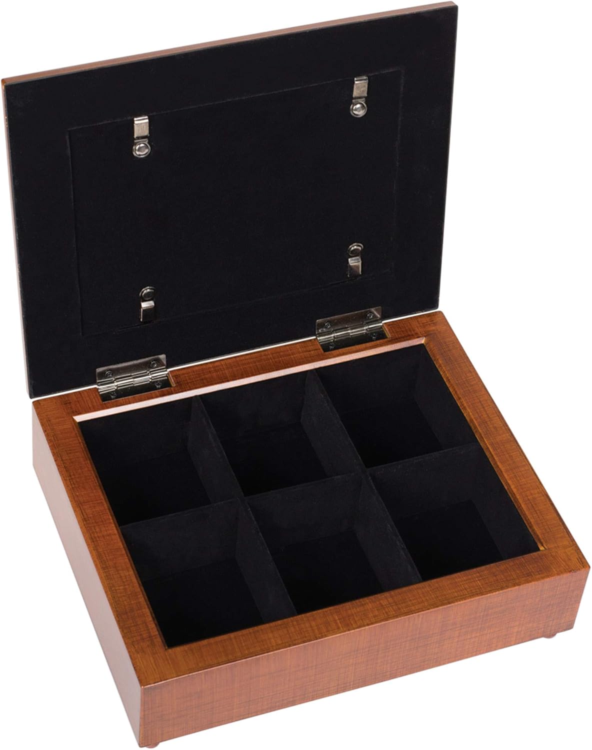 Cottage Garden She is More Precious Than Rubies Woodgrain Embossed Tea Storage Jewelry Box