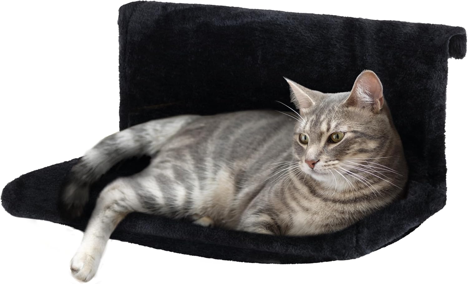 Petlicity Warm and Cosy Pet Cat and Dog Radiator Bed (Black)