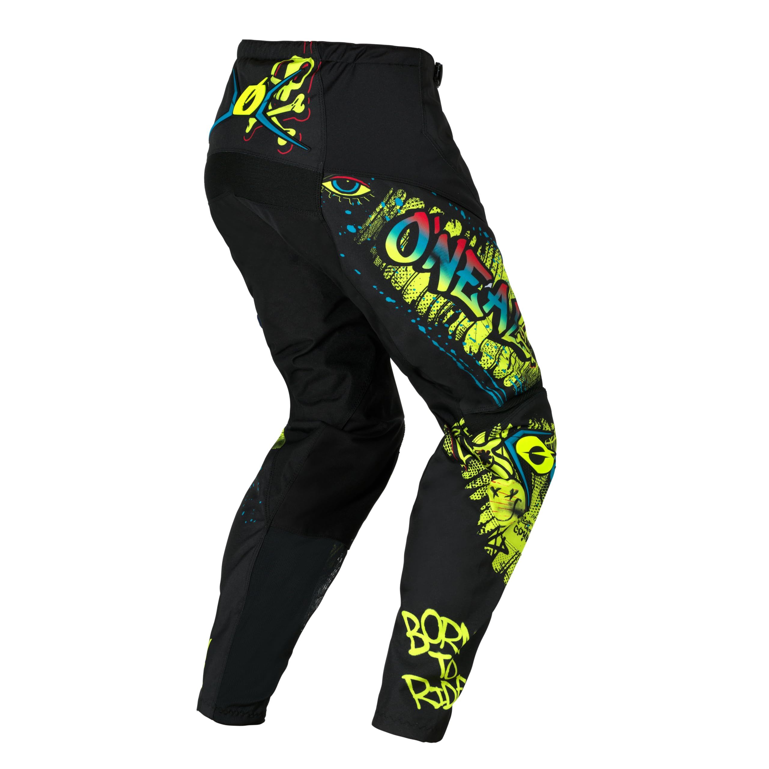 O'NEAL ELEMENT Youth Pants RANCID schwarz/neon gelb/Größe 24 (8/10)