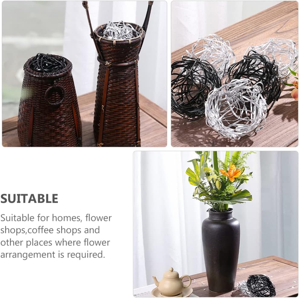 ULTNICE Flower Arranging Holder Flexible Floral Mesh Grid for Vase 3.93X3.93X1.77In DIY Flower Arrangement Tool Reusable Stem Fixor for Home and Shop