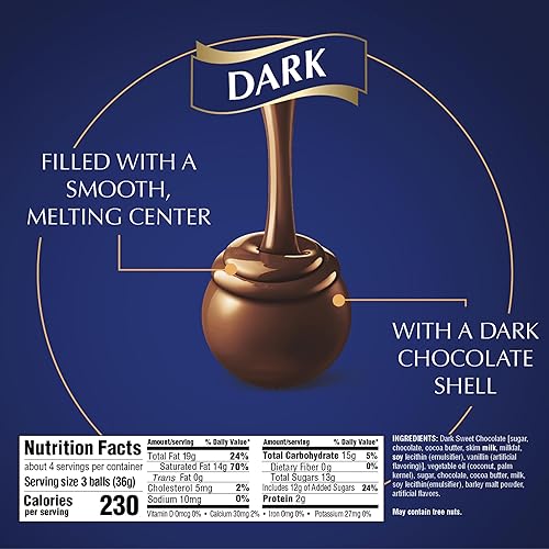 Miniatura 2 de Lindt Lindor Truffle chocolate negro 51 oz