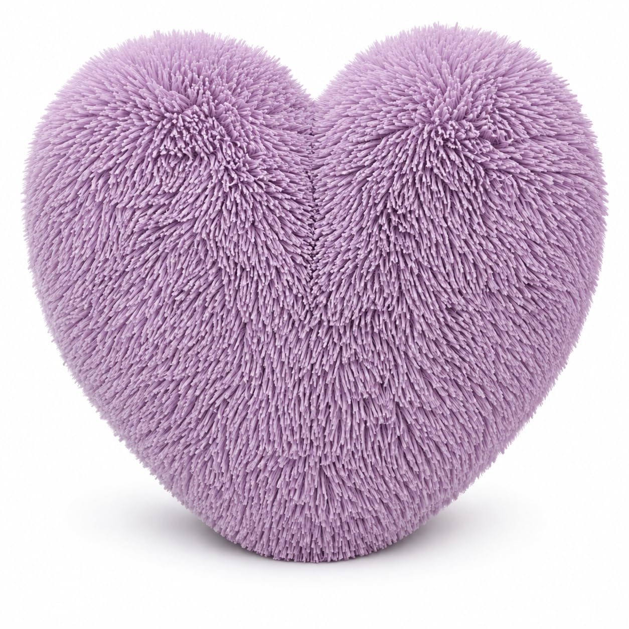 Nightzone Lilac Teddy Cuddles Heart Shape 3D Fleece Filled Cushion Soft Comfortable Warm & Cozy Home Decor Size 38Cm 100% Polyester Teddy Heart (Lilac)