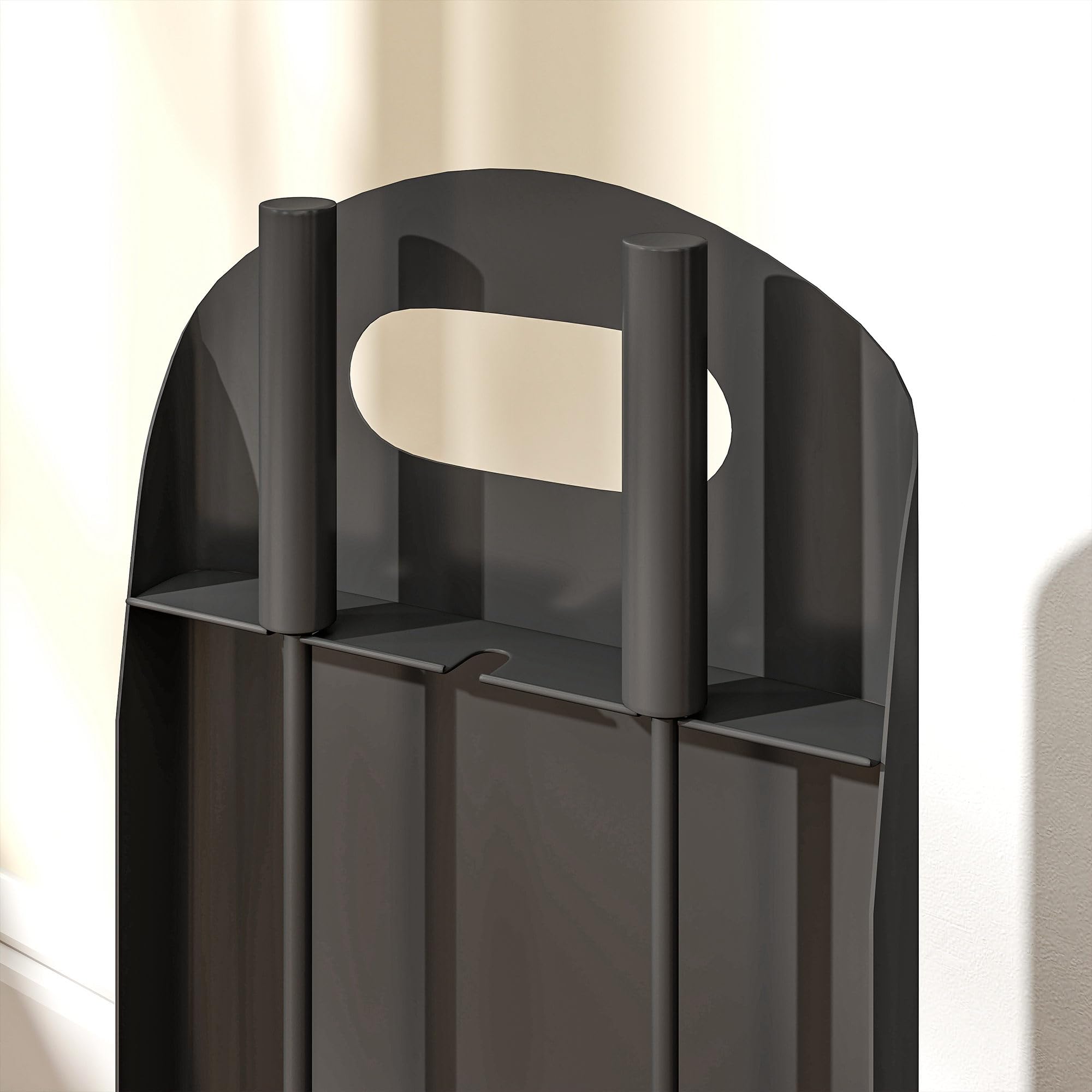 Outsunny Juego de 4 accesorios de chimenea de metal, juego de accesorios para chimenea con escoba, pala, póquer, cubo, color negro