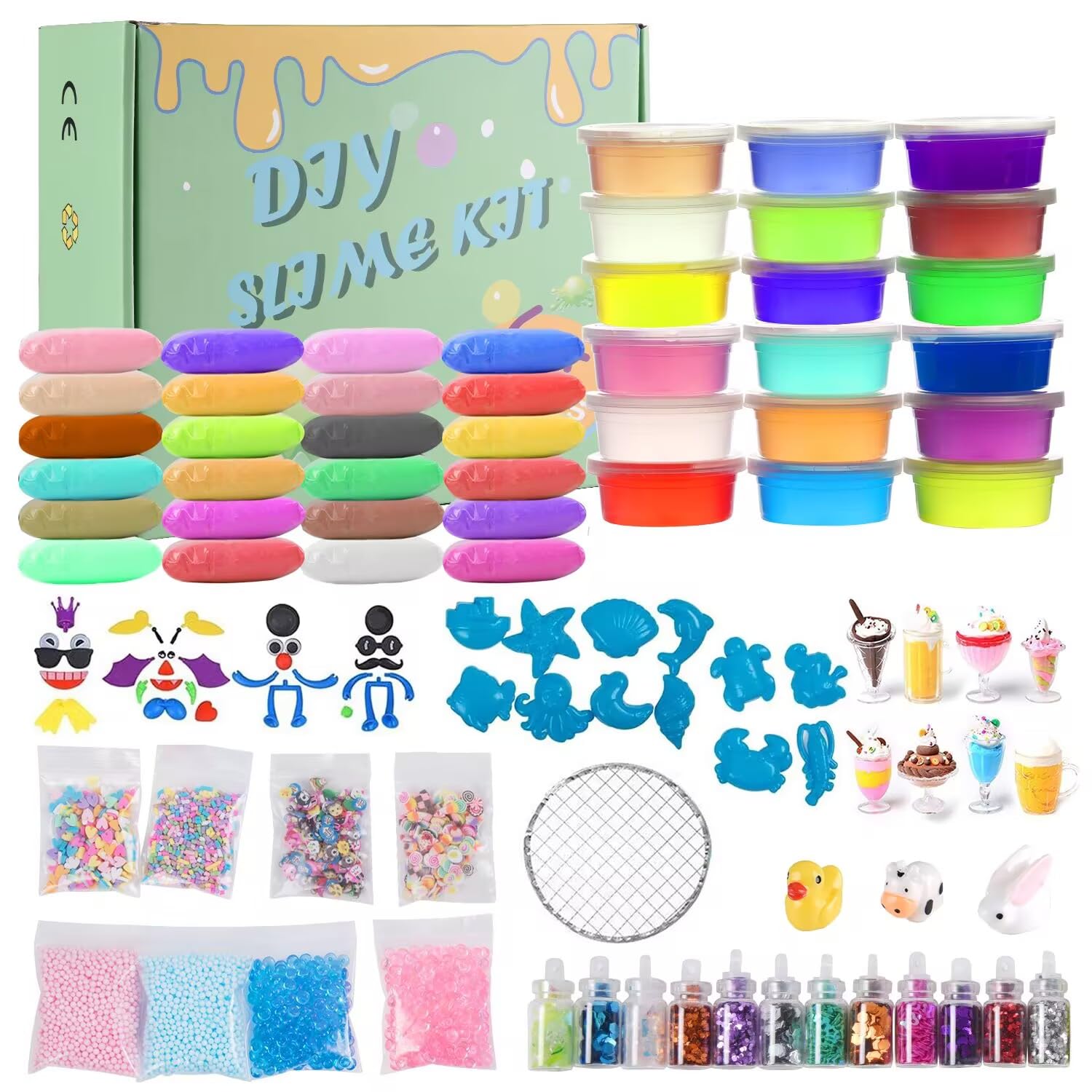 Amazon.co.jp: スライム キット 水晶粘土 DIY セット おもちゃ