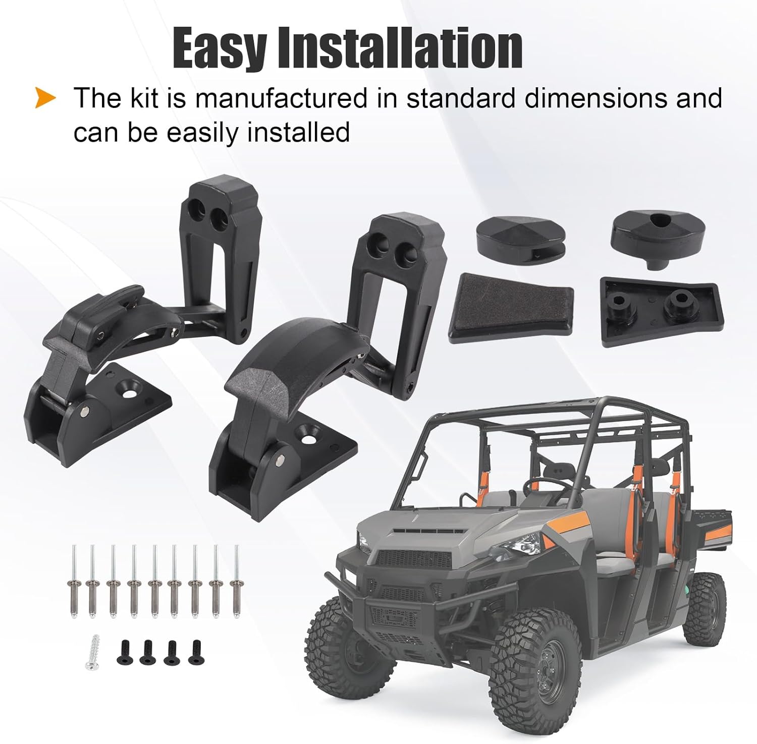 2206609 Window Latch Hardware Kit Compatible with Polaris Ranger 2023-2026 Replace 2882188 2882901 2883229