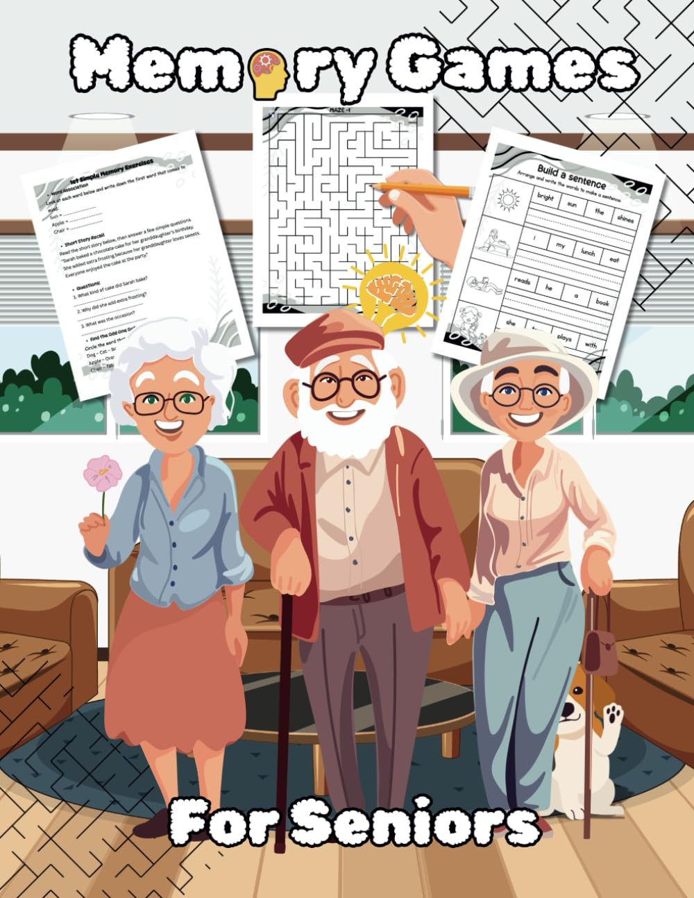 Memory Games for Seniors:: Large Print Fun and Engaging Brain-Boosting Activities for Dementia, Stroke Recovery and More!