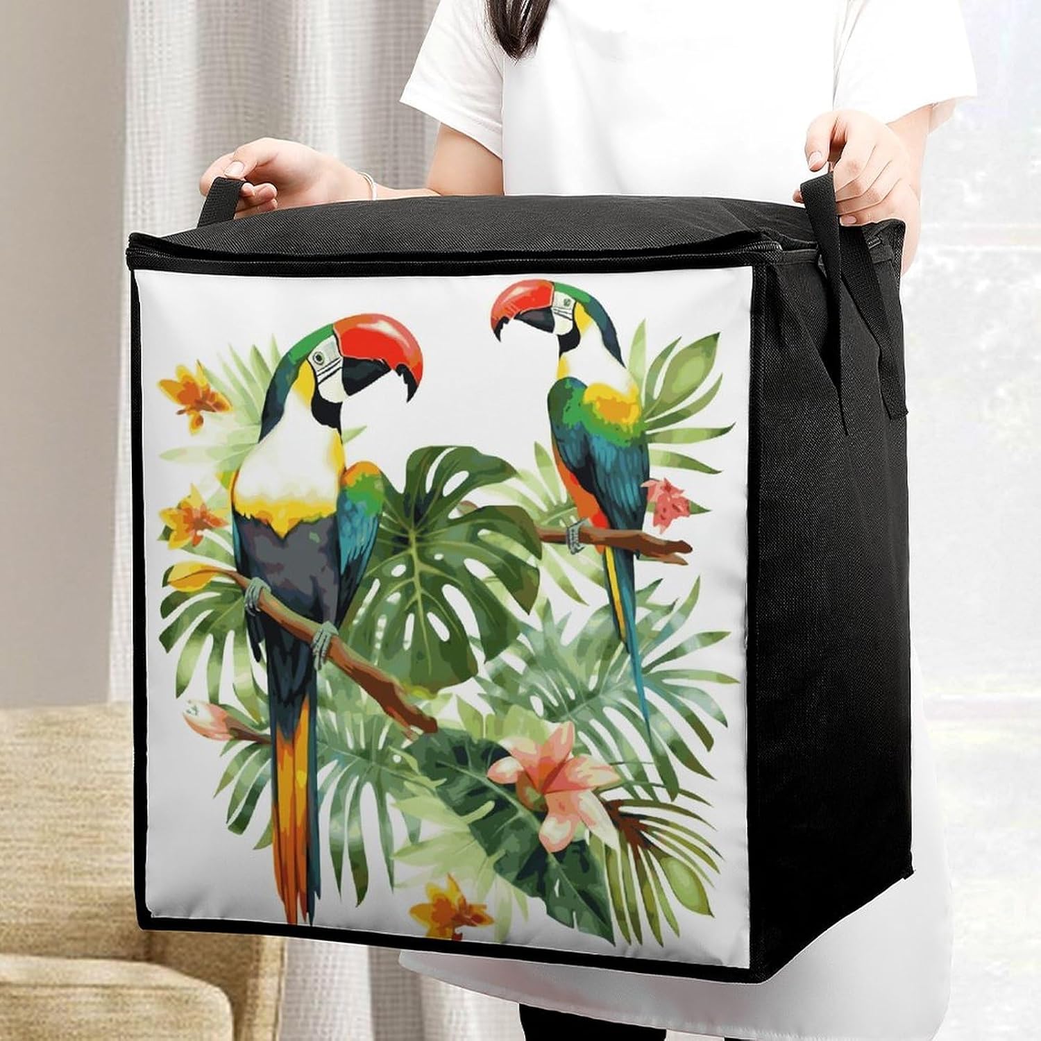 Comforter Storage Bag Large Capacity Zipper Clothes Storage Bag 70L image 5