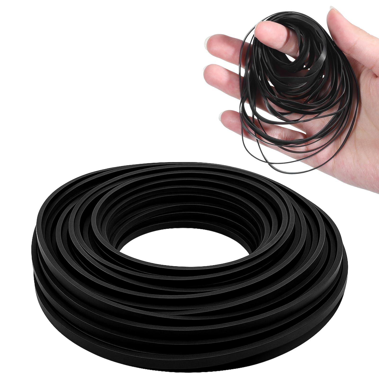 50 Pcs Recorder Rubber Belts Cassette Recorder Repair Maintenance Tape 40-135 mm Square Mix Cassette Recorders Belts for DVD CD LD VCR Repeater Drives, 4 mm Width-picture-10