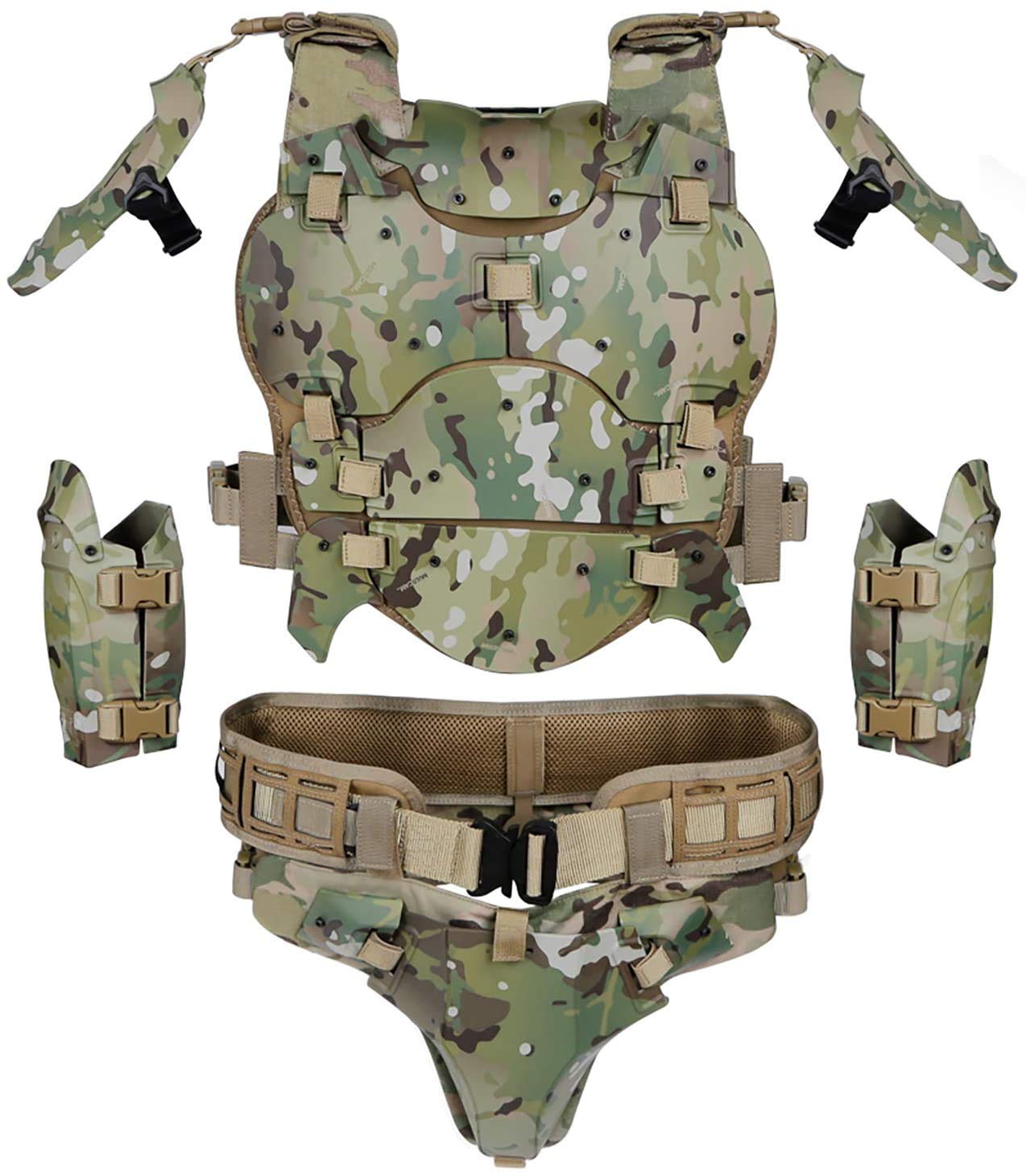 NC Chaleco Táctico Militar Ajustable Molle Chest Protector Set Paintball Combat Equipment CS Campo Al Aire libre Entrenamiento De Combate Modular