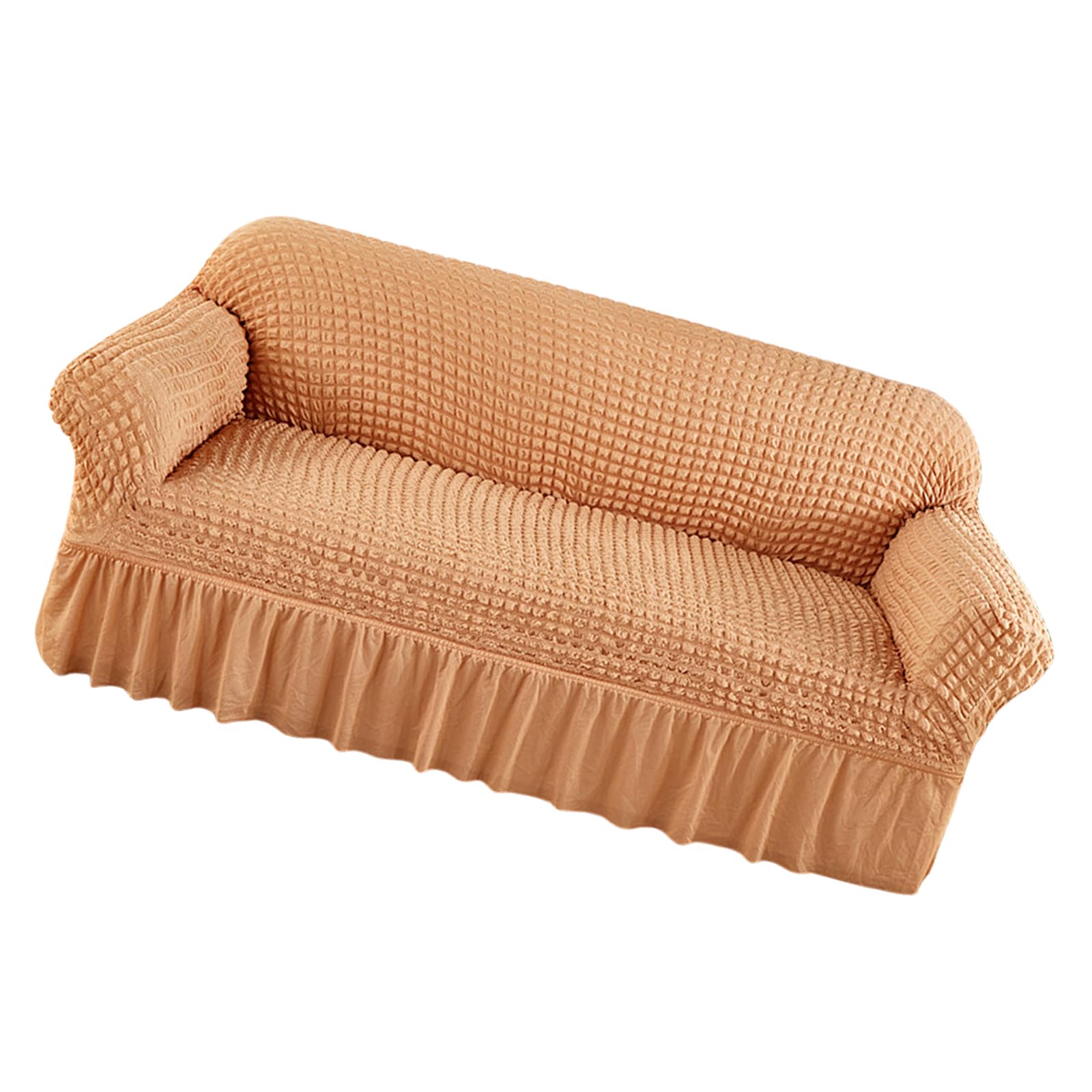 Buxuaaaa Seersuckers Sofa Covers Protectors High Elasticitys Sofa Slipcover for 3 Seater Couch Living Space Stretchable Covers
