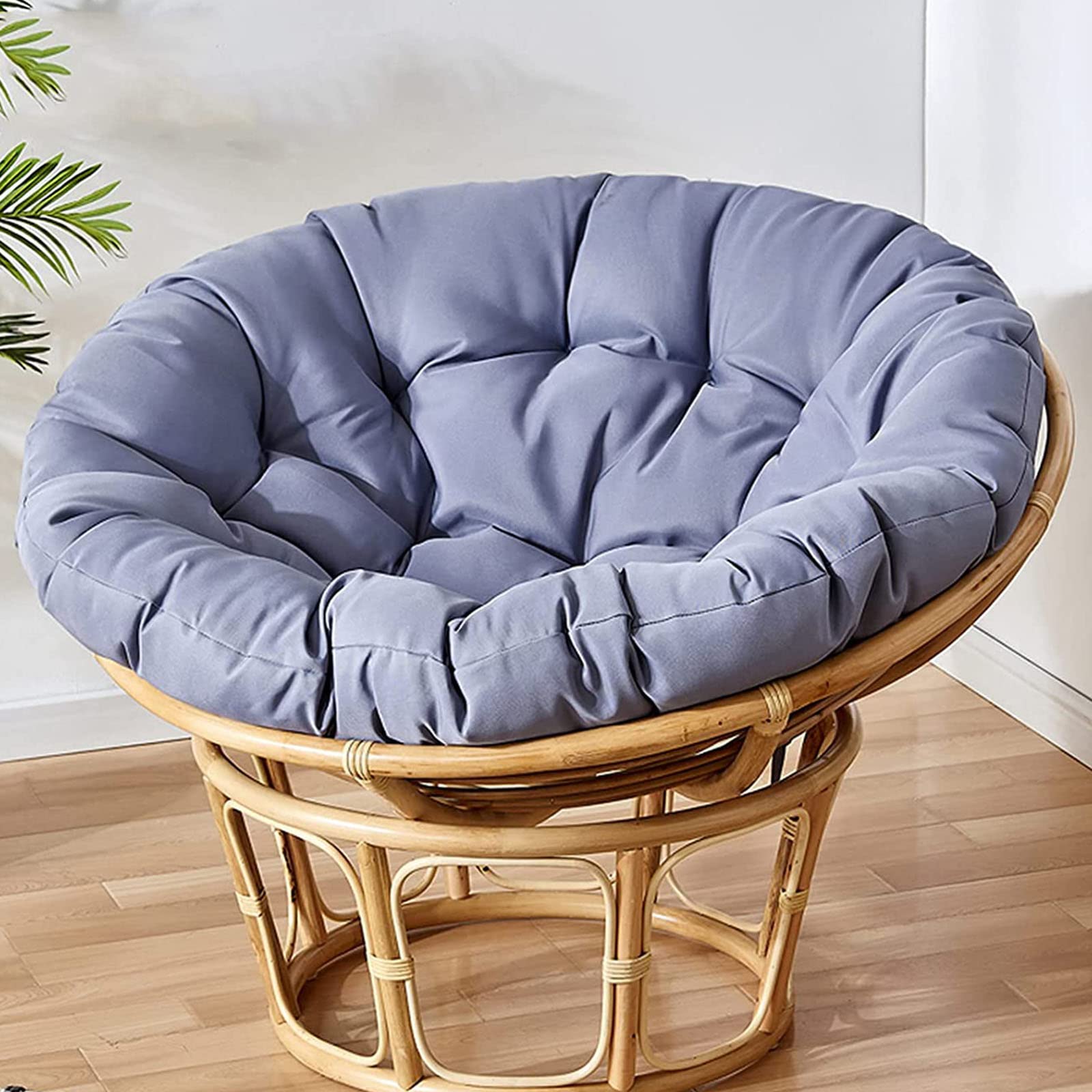 SHAIRMB Papasan Round Chair Cushions,Thick Egg Nest Seat Cushions, Waterproof Swing Chair Cushion Outdoor, Removable and Washable, Without Chair,ordinaryK,50 * 50cm