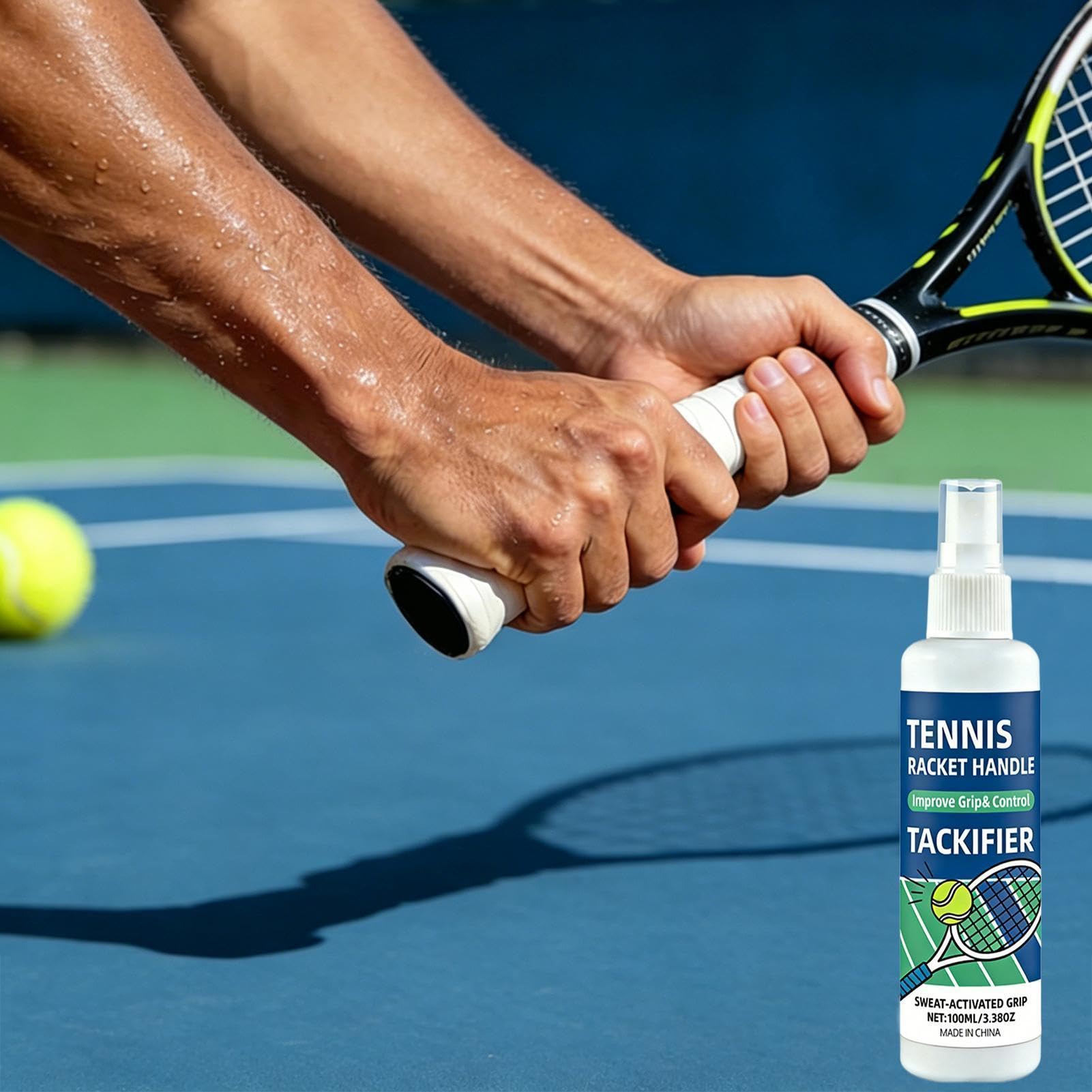 Sports Grip Spray - Enhance Control And Maximize Grip, 100ml Long-Lasting Fast-Acting Traction Boost | Tennis Hand Grips Enhancer Spray For Badminton Baseball Golf Fitness Court Competition Tournament