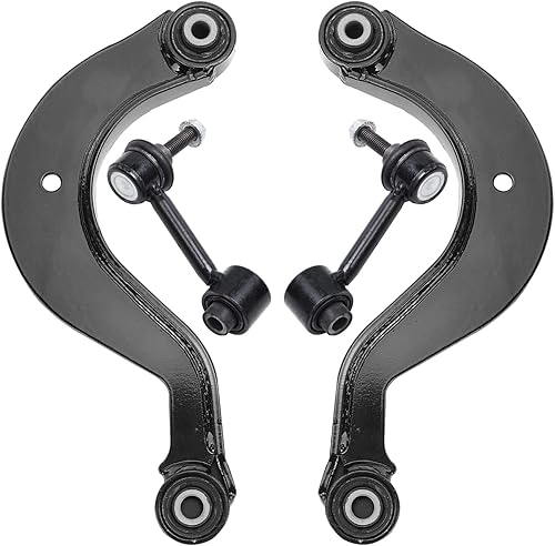 Miniatura 188 de Detroit Axle - Kit de brazos de control frontal RWD para Chrysler 300 Dodge Challenger Charger Magnum, 2 brazos de control superiores 2 rótulas