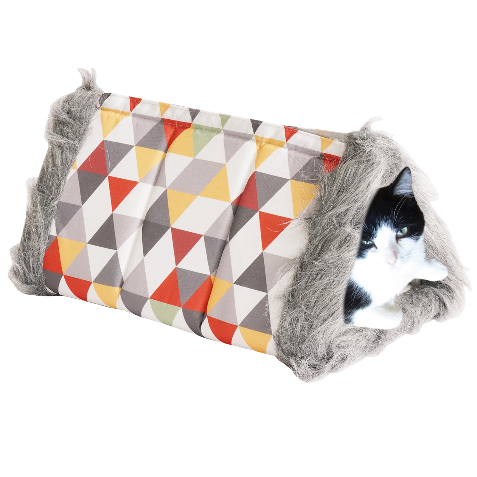 Nid en peluche lavable chaud amovible pour chaton et petit chien d'extérieur