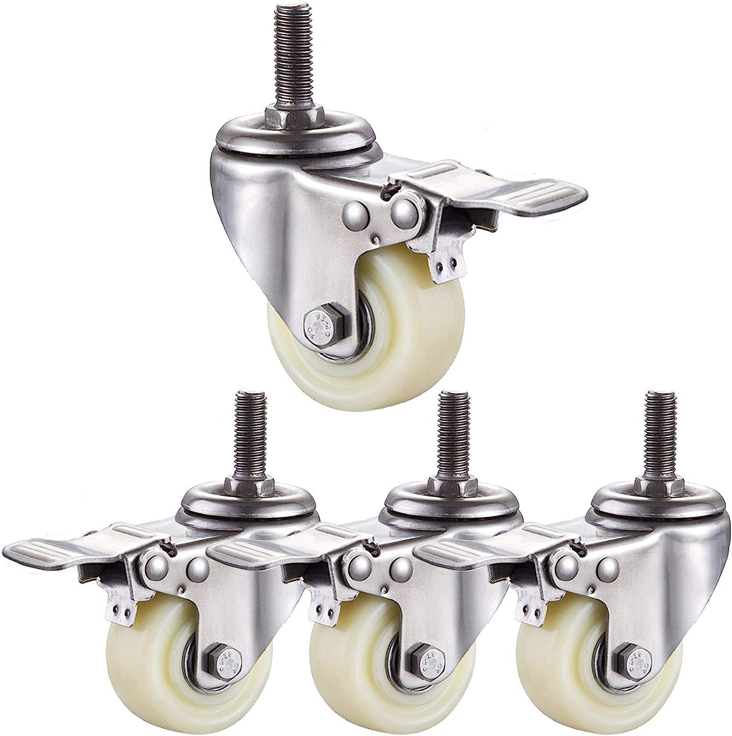 Roulettes pivotantes en acier inoxydable 304 haut de gamme