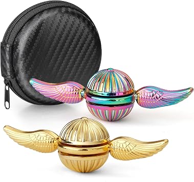 Fidget Spinners Metal Fingertip Gyro Sensory Toys Finger Hand Spinner Desk Gadget Spinning Top Focus Toy Birthday Gift Party Favor for Kids Adults 2PCS