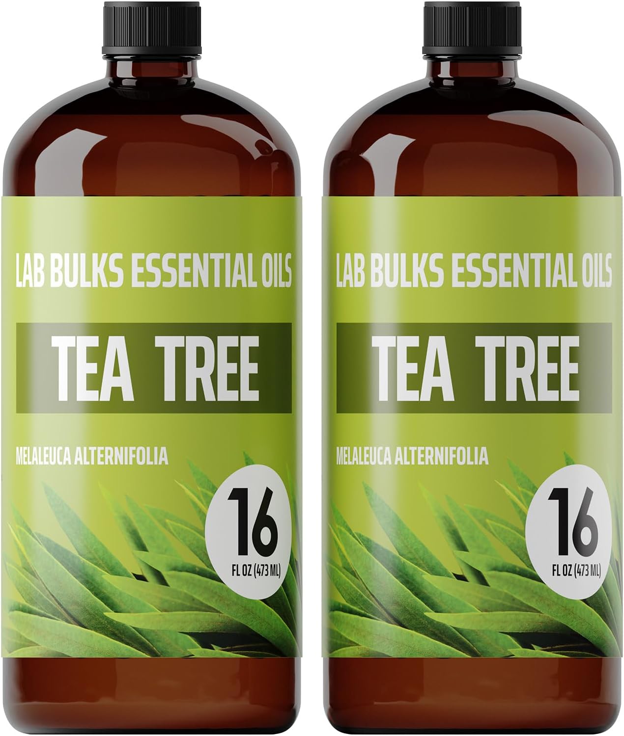Lab Bulks Essential Oil Tea Tree Essential Oil 16 Ounce (2 Pack) – Aromatherapy Tea Tree Oil Bulk for Diffuser, Soap Making, Home, Candles