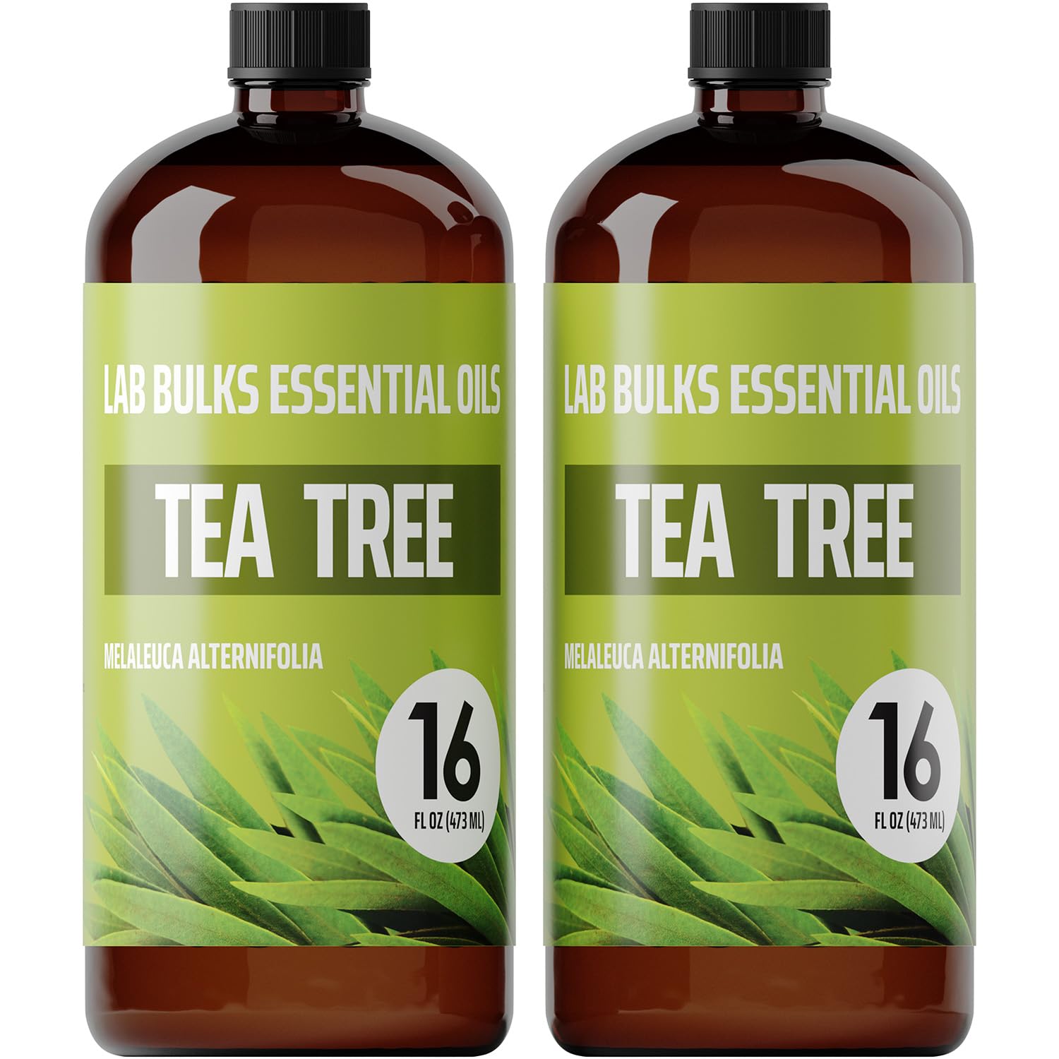 Lab Bulks Essential Oil Tea Tree Essential Oil 16 Ounce (2 Pack) – Aromatherapy Tea Tree Oil Bulk for Diffuser, Soap Making, Home, Candles