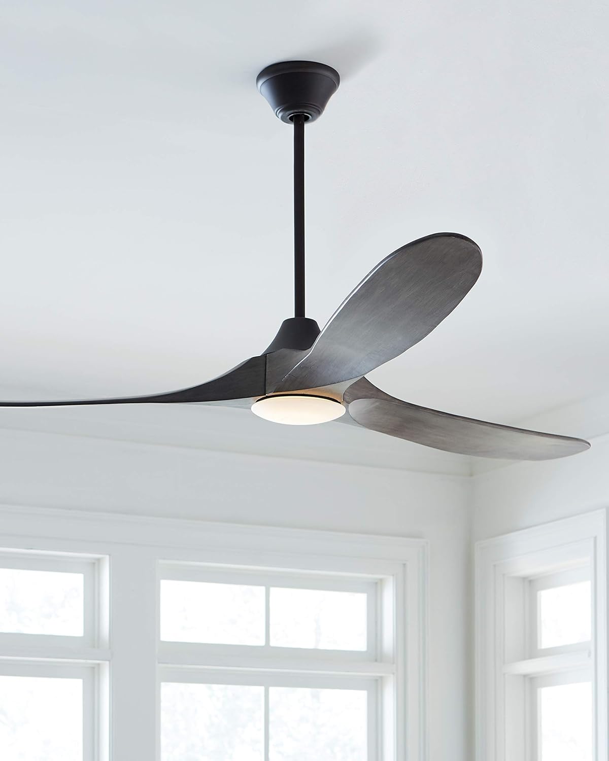 Blасk Frіdау - 50% оƒƒ Monte Carlo 3MAVR70AGPD Maverick Max Energy Star 70 Ceiling Fan with LED Light and Hand Remote Control, 3 Balsa Wood Blades, Aged Pewter