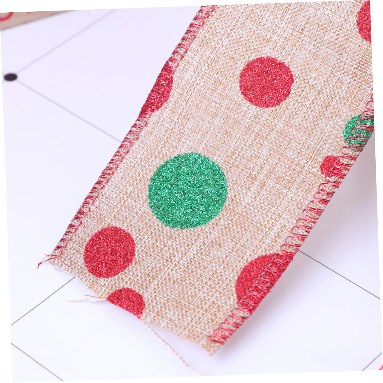 Lurrose Bänder Jute 14 Stück Stoffband Schneeflocken Sackleinenband Weihnachts Samtband Krippendekoration Jute Sackleinenband Breit Weihnachtsband Sackleinen Drahtband Hochzeitsschleifen