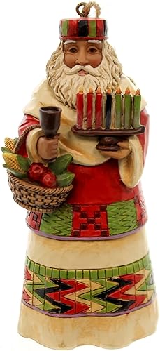 Miniatura 26 de Jim Shore Heartwood Creek – Figura decorativa de Enesco Navidad de Papá Noel alemán 4.75 pulgadas