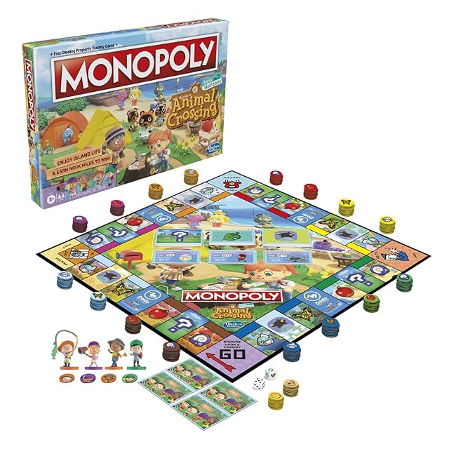 Foto 2 de 5 de Monopoly Animal Crossing New Horizons Edition Juego de mesa para niños de 8 años en adelante