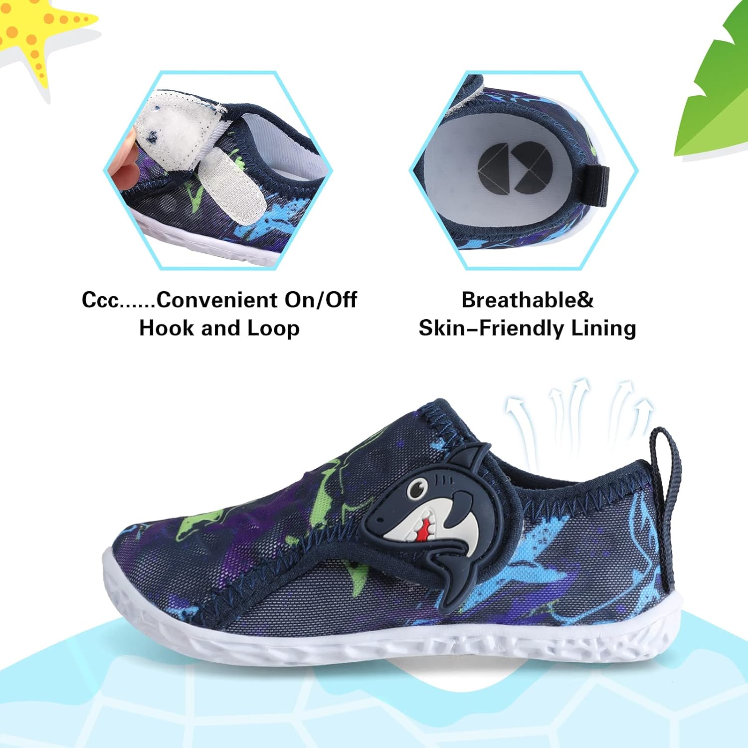 Centipede Demon Toddler Water Shoes for Girls Boys Kids Barefoot Swim Beach Aqua Socks Summer Sandals Breathable Quick Dry for Pool River Outdoor Water Sports - Image 4