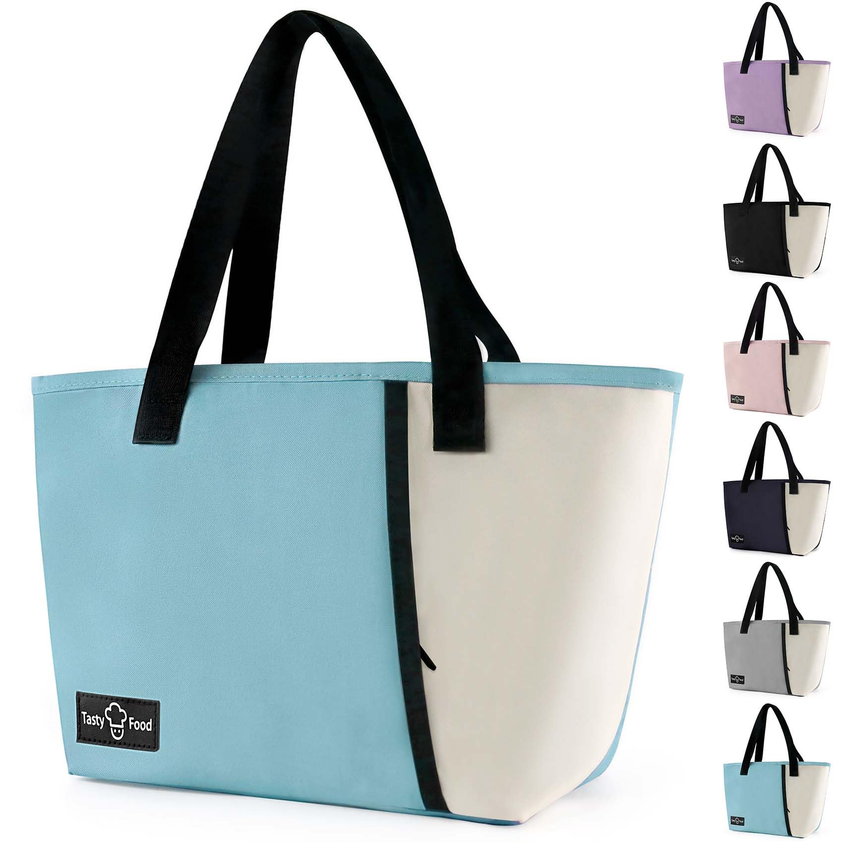 Lunch Bag for Women Men Reusable Lunch Tote Lunch Box Large Capacity Leakproof Lunch Tote Bags with Front
