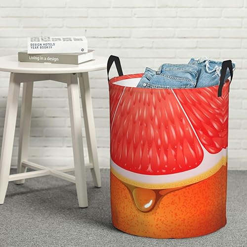 Miniatura 4 de Cesta de ropa sucia para la ropa sucia y plegable con asas, fácil de transportar, cesta de almacenamiento redonda para ropa sucia, cesta de manta