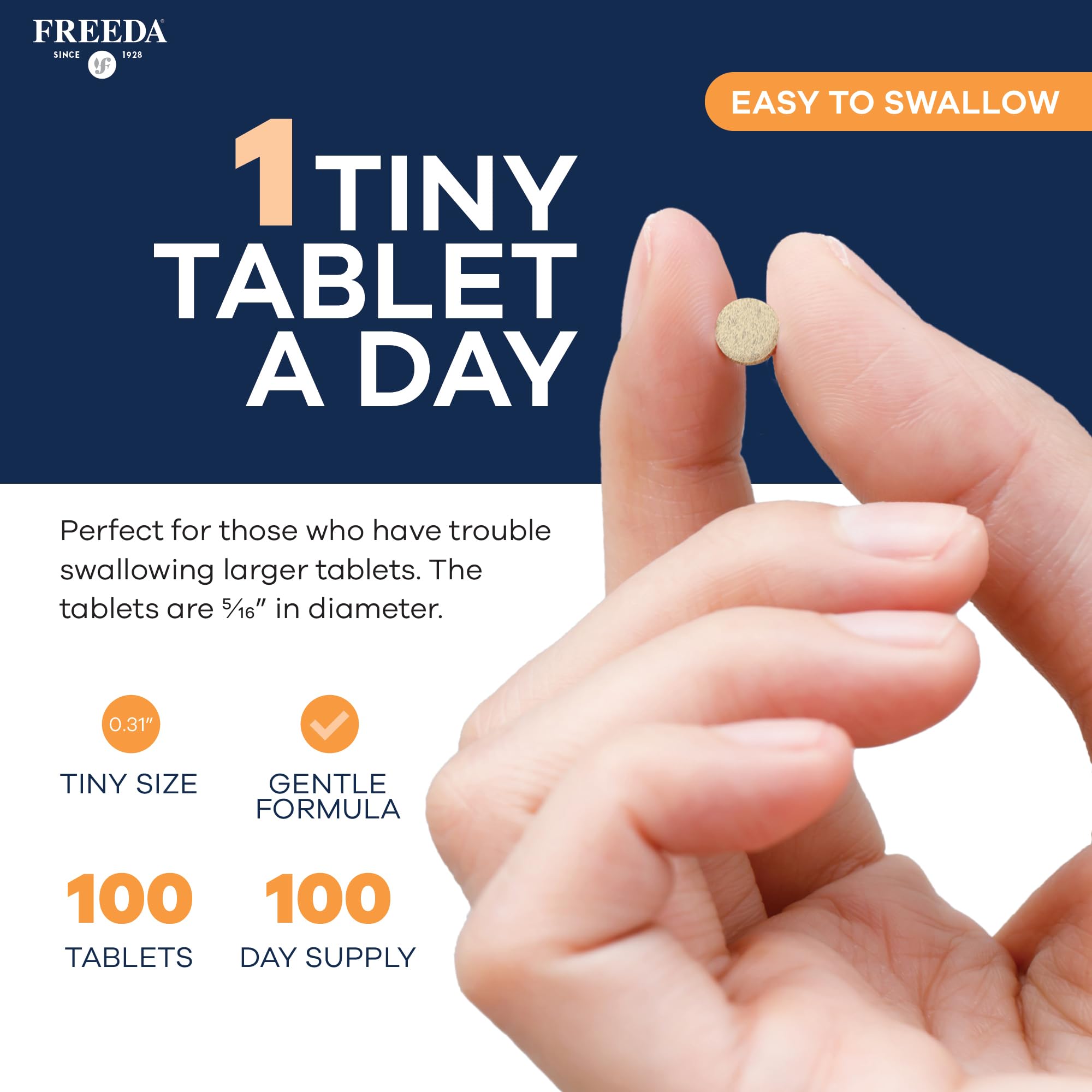 Freeda Iron Supplement - Ferrous Fumarate Iron Tablets — Amazon image 5