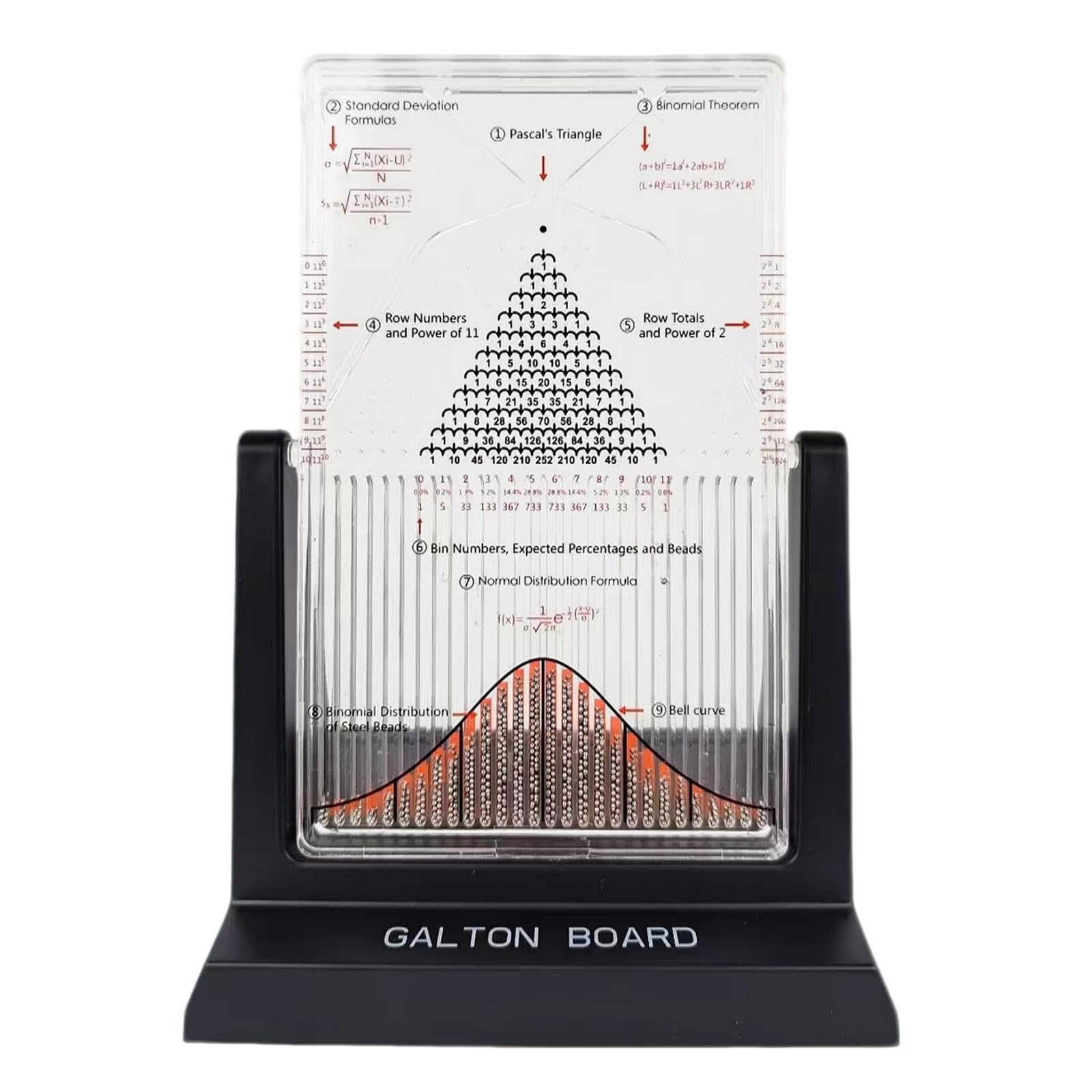 XDTKJDZ Dalton Board/Galton Board, Galton Board Desk Toy, Effective Statistical Law Experiment Tool, for PhysicalSchool Laboratory Teaching Demonstration Teaching
