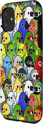 Vista 2 de Funda para iPhone 11 Too Many Birds! Bird Squad