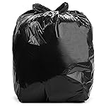 Aluf Plastics 33 Gallon 1.25 MIL (eq) Black Heavy Duty Trash Bags - 33 x 39 - Pack of 100 - For Construction, Industrial, Outdoor, & Commercial