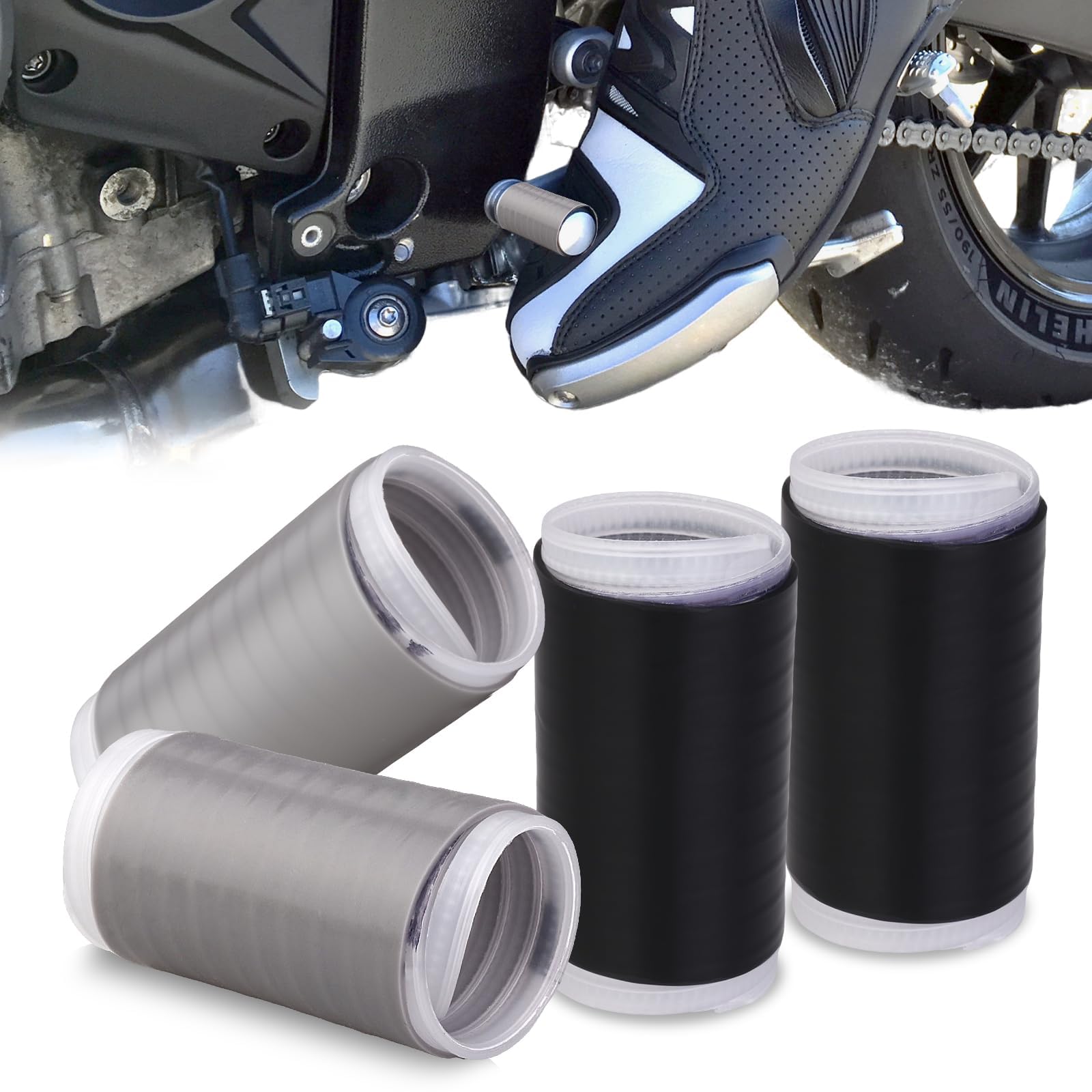 4 Pcs Bike Gear Shifting Protector, Shoe Protector for Bike Gear, Gear Shifter Cover for Bike, Suitable for Daily commutes and Long-Distance Motorcycle Journeys-image-43