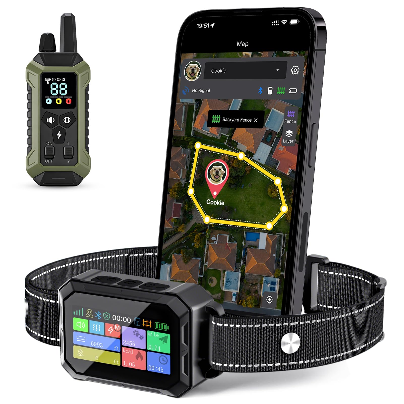 Lilyeel GPS Wireless Dog Collar Fence System