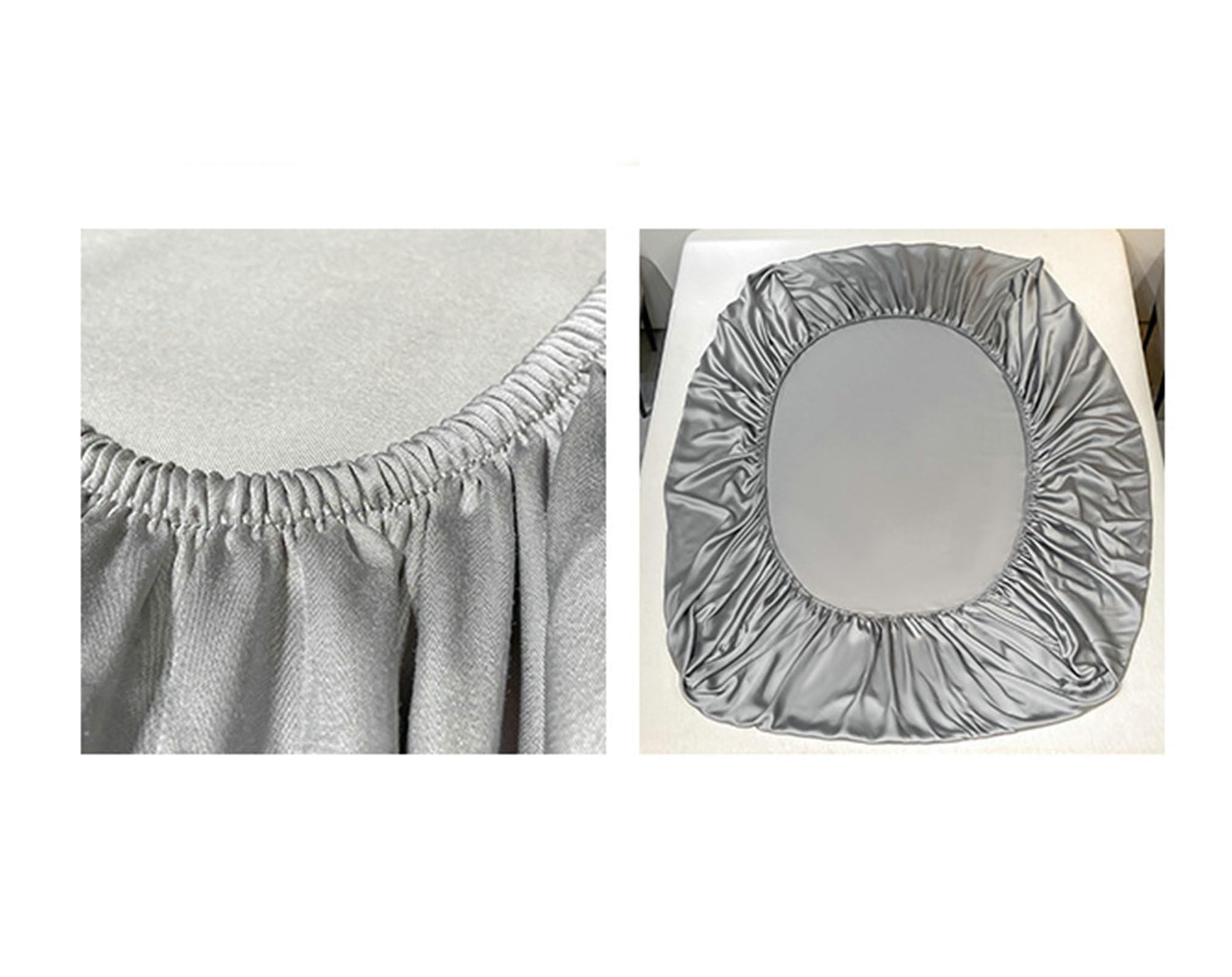 Spannbettlaken 180x200cm, Lyocell-Faser Einfarbig Spannbetttücher Elastisch Bettlaken Weich und Knitterfrei, Grau