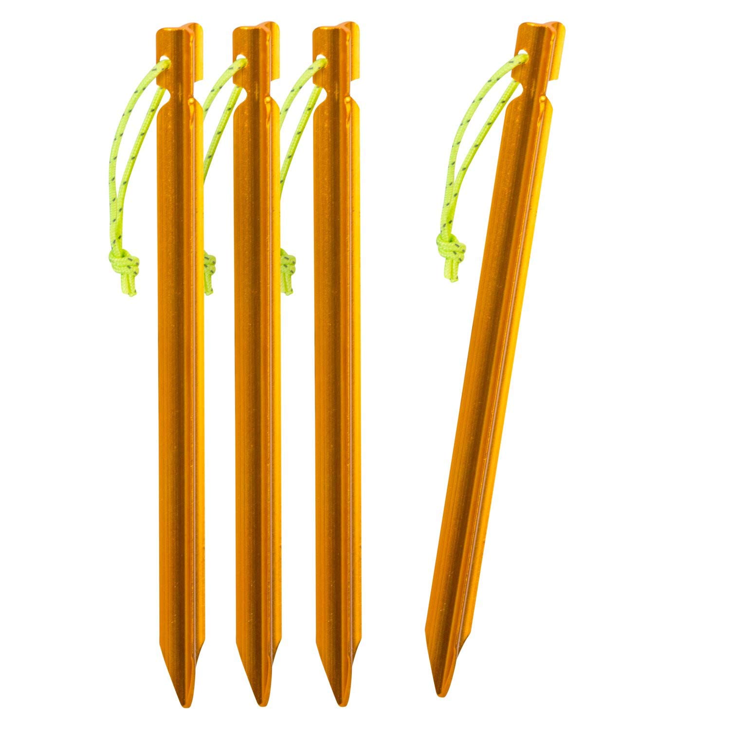 Helikon-Tex Solid Colour. Tarp Stakes Aluminium Tent Pegs Orange 4 X