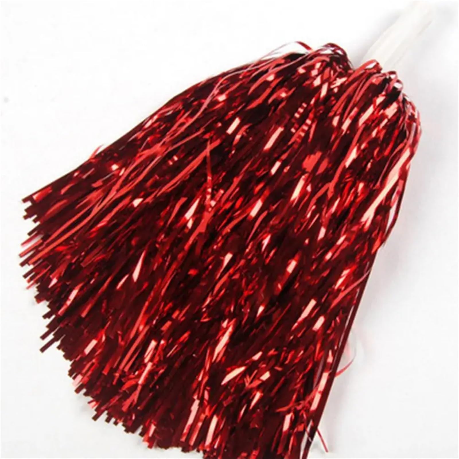 Lot de 40 pompons de pom-pom girl métalliques avec poignée antidérapante - Pompons de pom-pom girl - Pour événements sportifs, danses - Doré