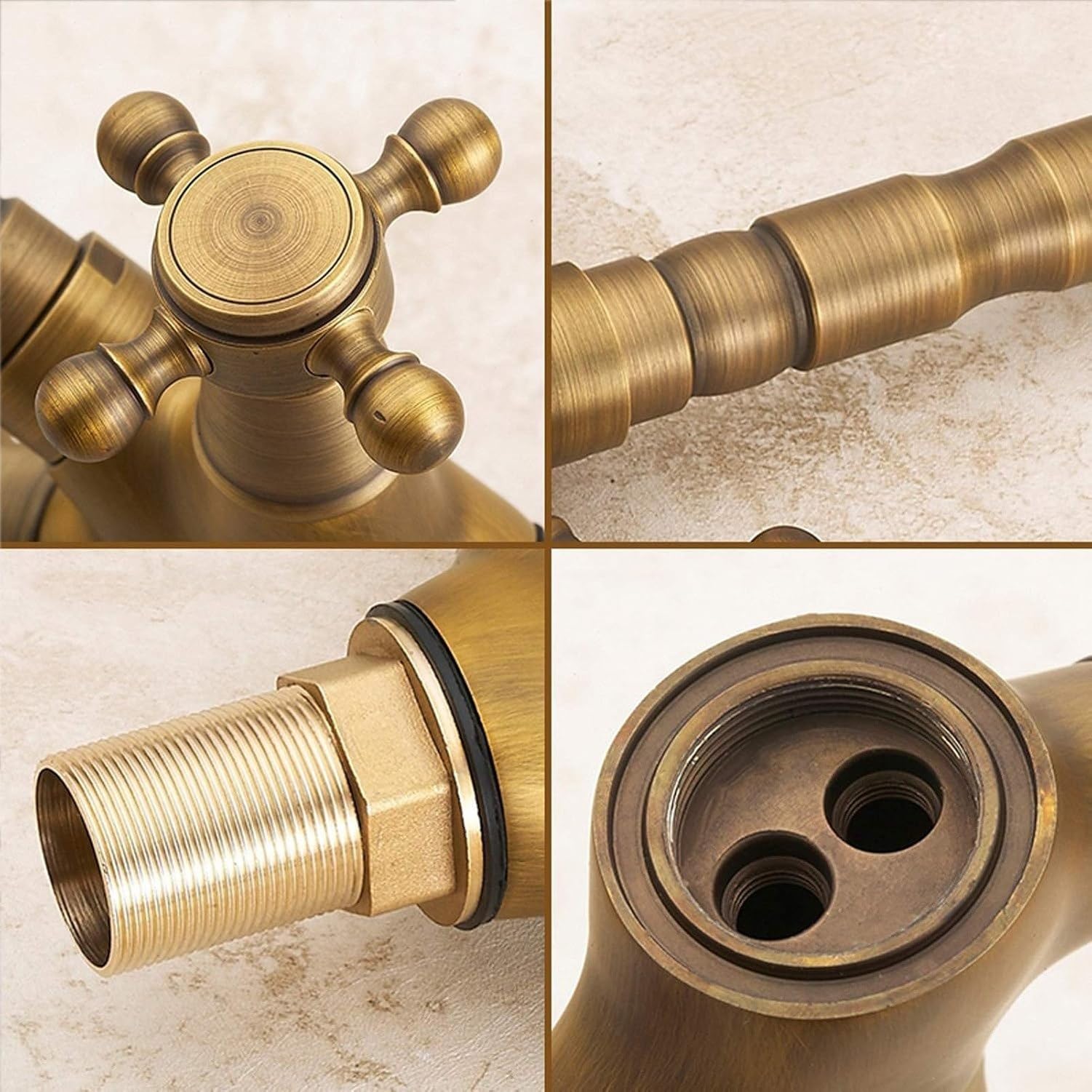 Rubinetto Miscelatore Lavabo Cucina Ottone Girevole 360°